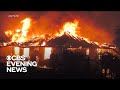 Mass evacuations underway as wildfire erupts in California wine country