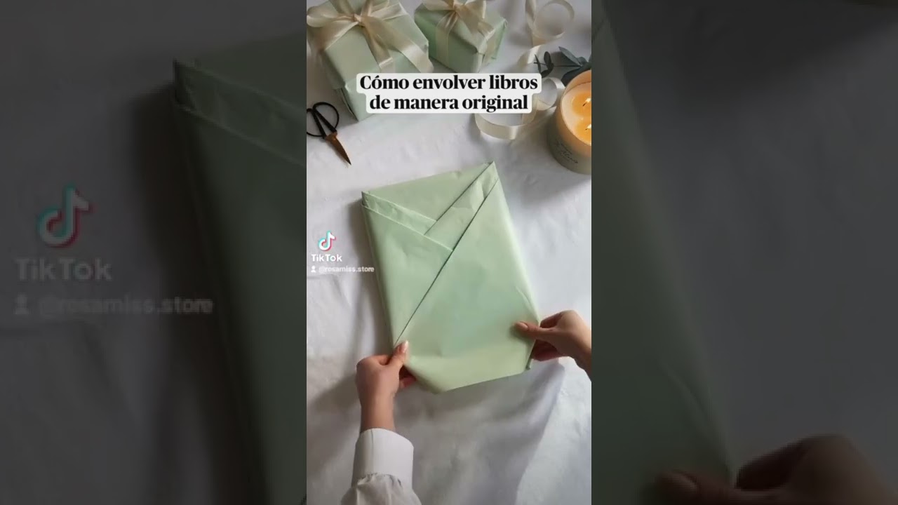 Cómo envolver libros de manera original#gift #giftideas