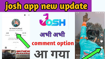 how to get josh app comment option (joshapp) josh app comment option a Gaya @Algrow