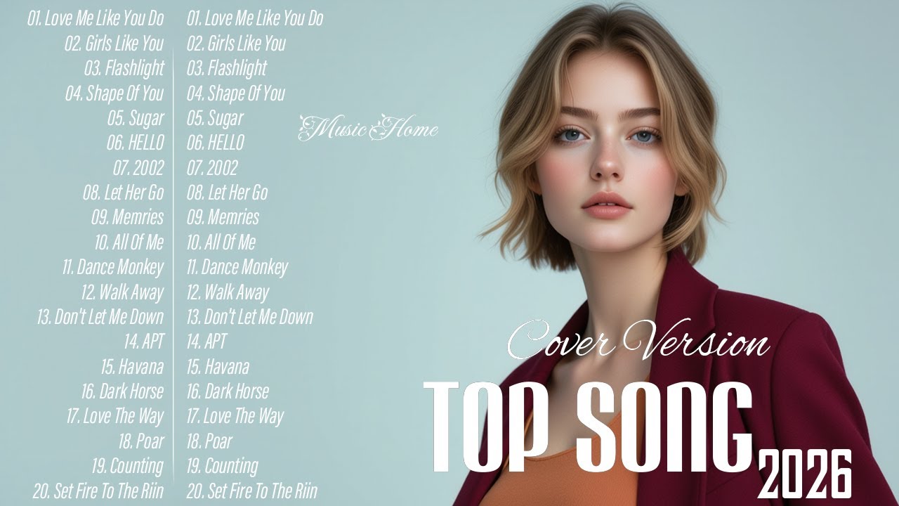 Top Songs Cover HotHit Music Pop Playlist Best Song 🎙✨ 2026 | Music Home Vol.2