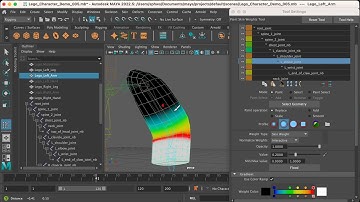 Simple Rigging of a Lego Character in Maya Pt. 4: Painting Weights (Body and Arm Bend Points)