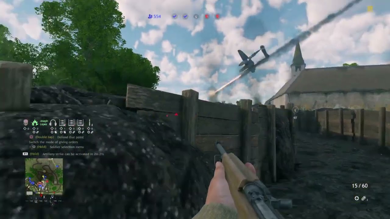 Calling the air  support