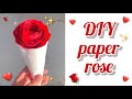 How to make Realistic, Easy paper Roses | DIY Paper Rose| paper flowers |How to make rose with paper