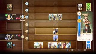 The Witcher 3 Gwent battle for "Geralt of Rivia" card