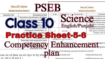 Solved Science Practice Sheet-5-6/Class-10/Competency Enhancement plan/PSEB/‎@PSEBEDUCATE