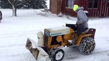 Cub Cadet 122 blowing snow
