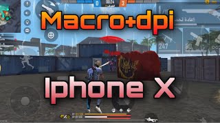 Macro+Dpi+parametre/iphoneX ماكرو واعدادت الهيدشوت ايفون X