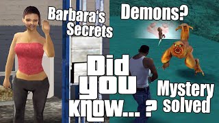 GTA San Andreas Secrets and Facts 33 Barbara, Girlfriends, Easter Eggs, Demons, Myths and Mysteries