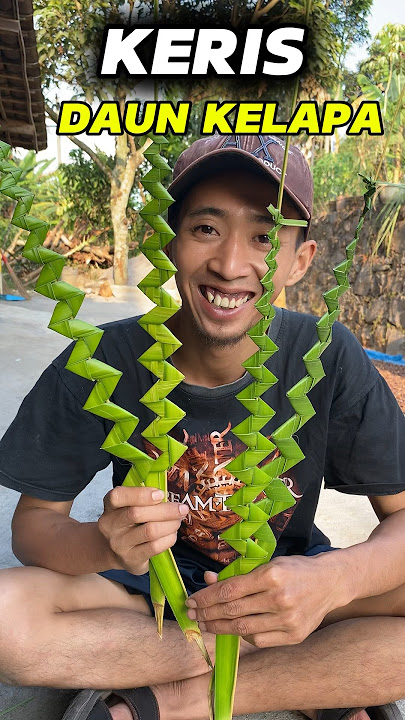 Nostalgia Bikin KERIS dari Daun Kelapa.😁 #petualangan #bolang #nostalgia