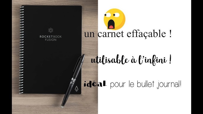 WhyNote carnet de notes, réutilisable, A5, ligné, Don't touch noir, blanc 