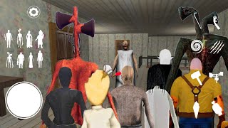 Playing As Grandpa, Evil Nun, Slendrina, Siren Head, Pipe Head,Nosferatu,Mr Meat & Rod In Granny New