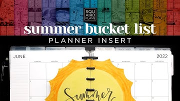 Let’s Make A Summer Bucket List Happy Planner Insert!