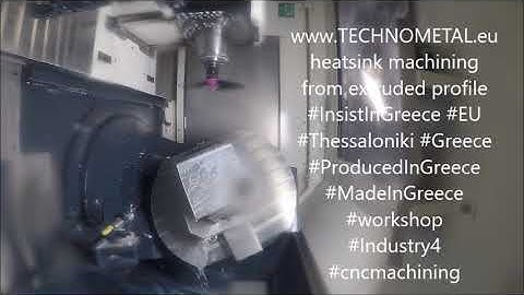 5axis CNC machining of heatsinks for electronics industry