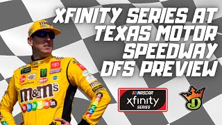 NASCAR DFS Picks - Xfinity Series at Texas - DraftKings Picks - Alsco Uniforms 250