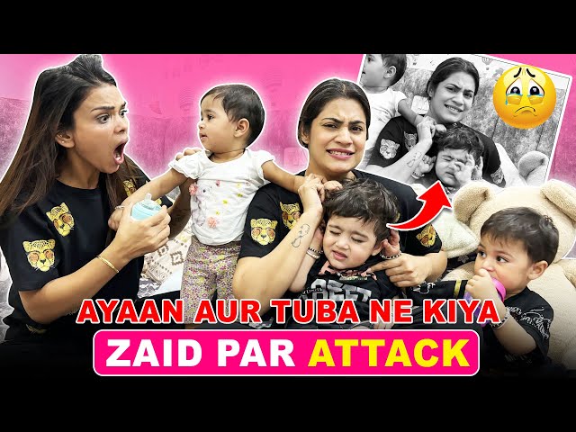 AYAAN AUR TUBA NE KIYA ZAID PAR ATTACK | MALIK KIDS class=