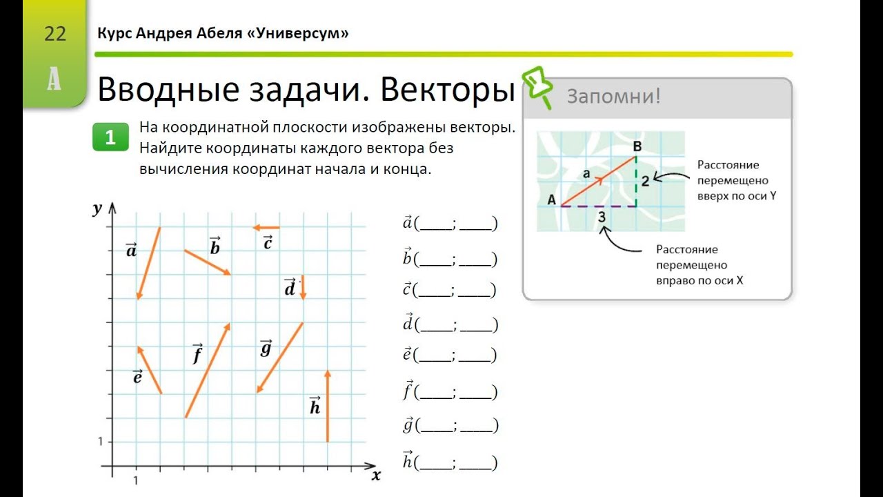 векторы егэ 2024 профиль