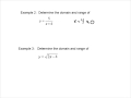 Domain & Range of a Function