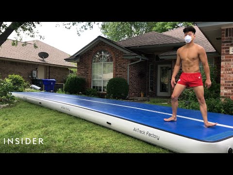 Olympic Gymnast's Workout While Stuck At Home