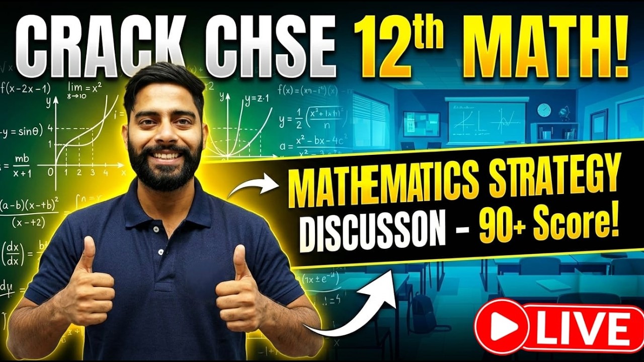 Complete Math  Strategy  2.0 | Score High in Mathematics | By-Amit Sir| CHSE 12th Board Exam 2026