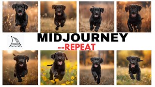 Midjourney V6 Prompt Feature - Repeat (Quick + Easy)