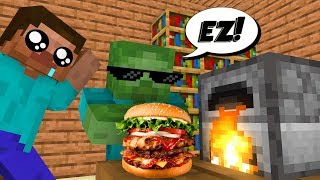 Monster School: COOKING CHALLENGE - Funny Minecraft Animation