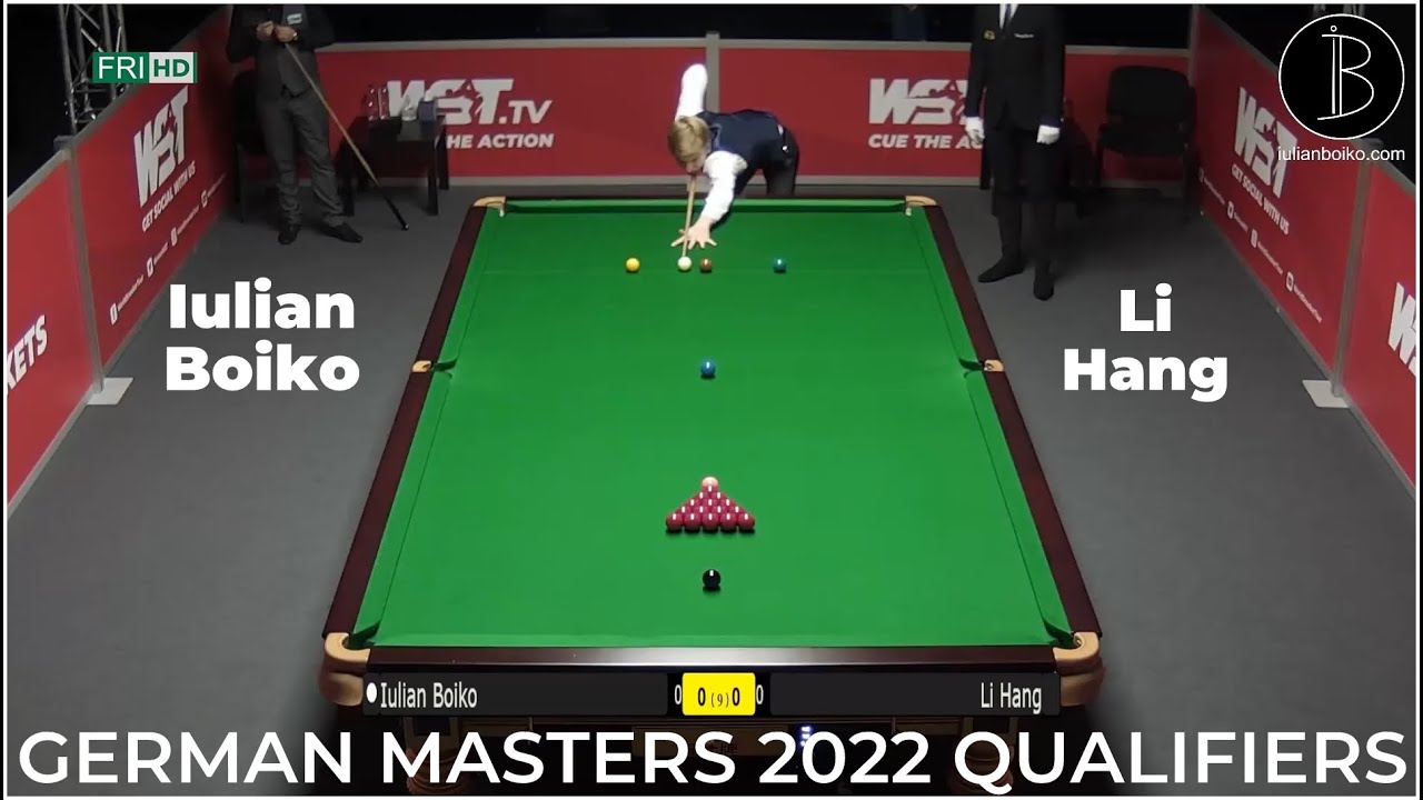 Iulian Boiko vs Li Hang German Masters 2022 Qualifiers 19.10.2021