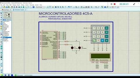 Keypad 4x4 y LCD2x16 (Aplicación) - MPLAB IDE (PIC16F877A)