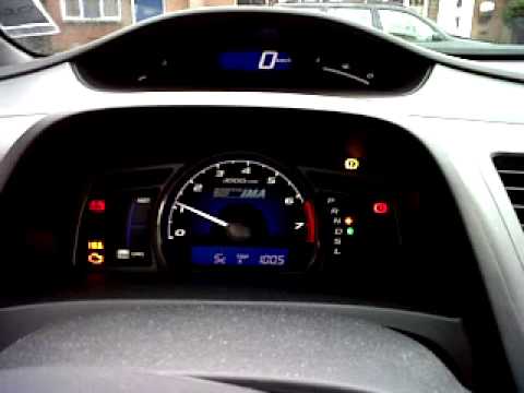 Honda Civic Hybrid (2008) IMA problems, not charging, - YouTube