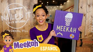 ¡Meekah diseña un cartel!  ¡Hola Meekah!  Amigos de Blippi | Videos educativos