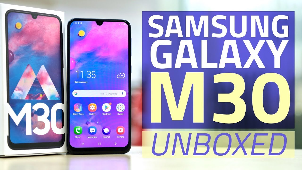 Samsung Galaxy M30 Unboxing And First Look Price Camera Specifications And More Youtube