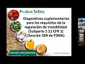 Reunión # 11: Regulación de trazabilidad de FSMA: Diapositivas suplementarias