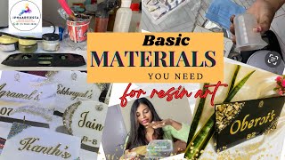 Basic resin material you need to start your resin art | resin art material with prize for beginners