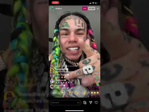 6ix9ine First Instagram Live After Release From Prison 5-8-2020