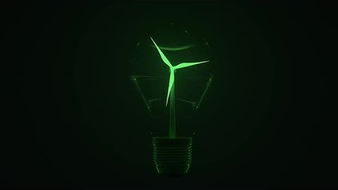 Wind Turbine Inside A Light Bulb (Alternative Energy Concept) | Motion Graphics - Videohive template
