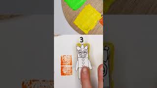 Numberblocks Stampolines DIY: 🎨 Arts & Crafts for Kids  | Colors and Numbers #shorts