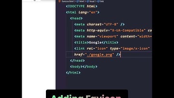 Add Favicon in Your Website Using Html | #shorts