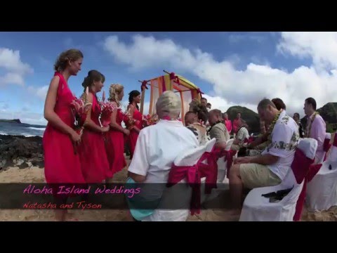 Hawaii beach wedding with Natasha and tyson