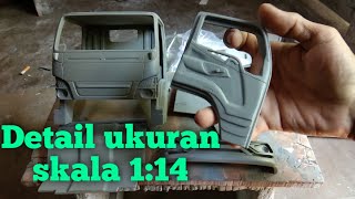 How to Make a Canter Truck Miniature Cabin | Details and Size 1:14 Scale