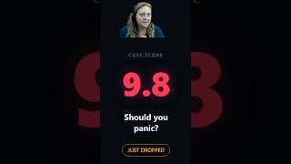 What Is a CVSS Score? (And Why 9.8 Isn't Always Critical) #cybersecurity
