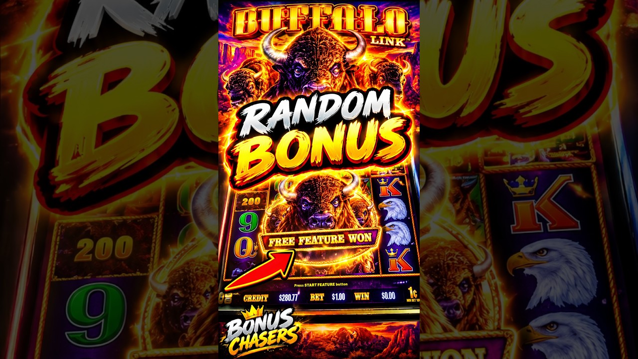 🎰 BUFFALO LINK’S RANDOM BONUS FINALLY HIT! 🤯🦬🔥