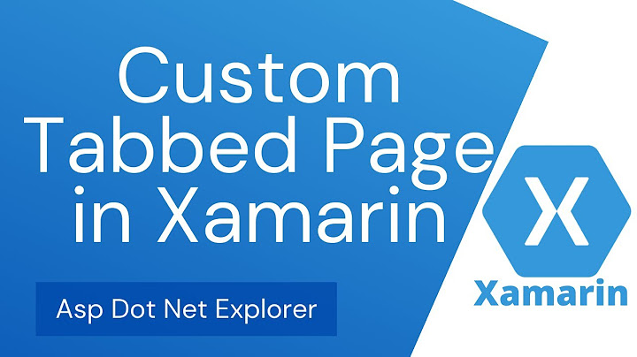 Xamarin forms put login on top tabbed page