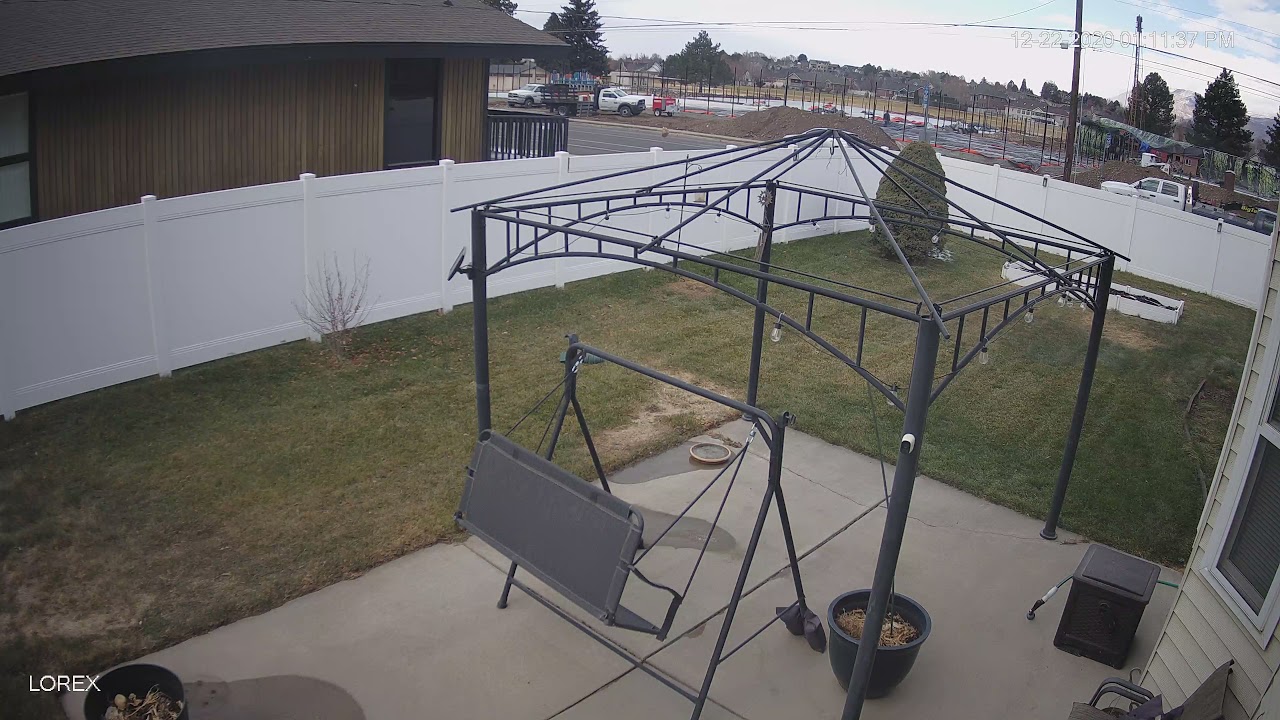 Wind blowing my porch swing - YouTube