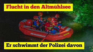 Escape into Altmühlsee: He swims away from the police