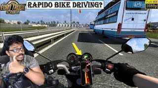 Rapido Bike Driving in ETS2 Full Fun Convoy Driving with Steering screenshot 3