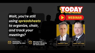 Revolutionize Your Meetings: Presto PDCA Meeting Management Demo Webinar