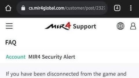 fixing mir4 error today in 1 min