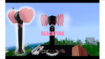 BLACKPINK Working Flashing Lightstick | Minecraft Tutorial | 블랙핑크 뼝봉 마인크래프트 만들기