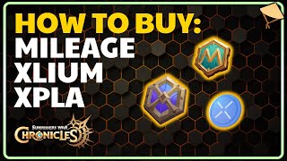 HOW TO BUY XPLA/XLIUM/MILEAGE Step by Step  Summoners War chronicles P2O (Play To Own)