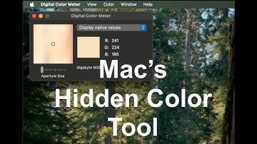 How to Use Mac Digital Color Meter to copy any Color on the Screen