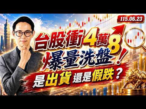 【台股衝 4 萬 8 爆量洗盤！是出貨還是假跌？】翁士峻 期股衝衝衝2026/06/23